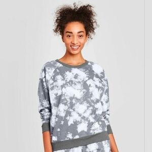 Grayson Threads Gray and White Tie-Dye Sweater Womens XXL